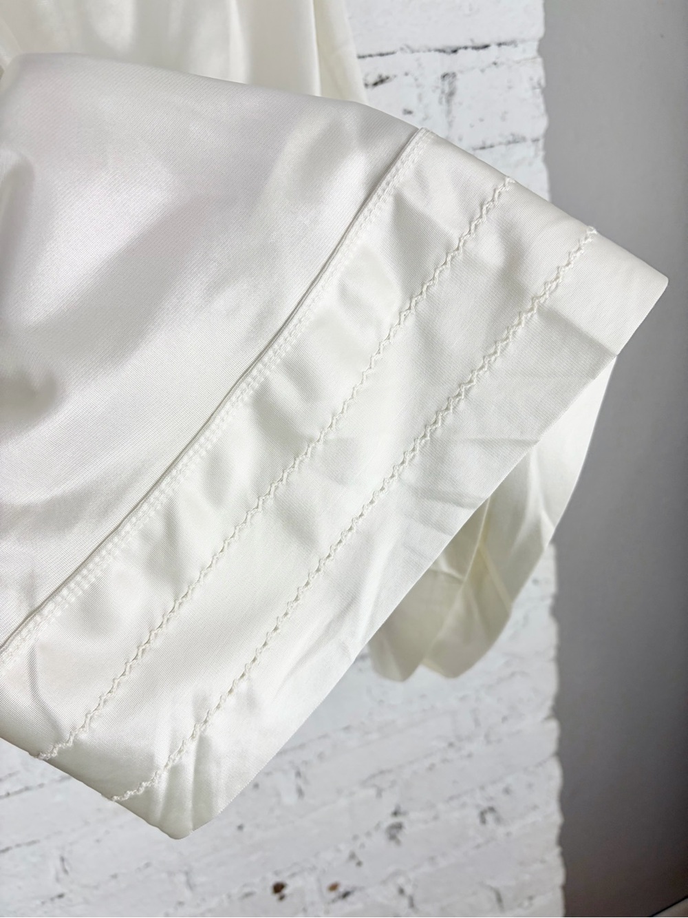 VTG 80s Antron III VTG Nylon White Half Slip Skirt 18W 20W 2X - Picture 5 of 7